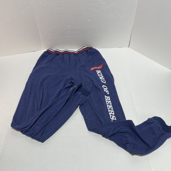 Budweiser Pajamas Pants, Small, Dark Blue and Red, “King of Beers", logo - Picture 2 of 10